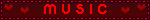 red hearts and the word MUSIC in all caps
